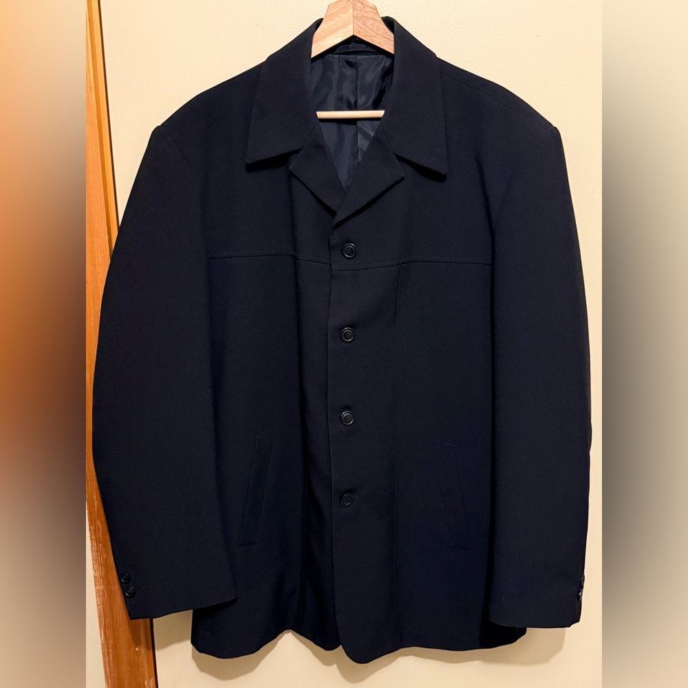 STVDIO London Black Single-Breasted Coat Jacket Men’s Size L
